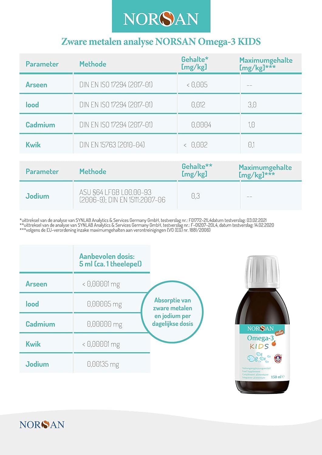 NORSAN | OMEGA-3 KIDS VISOLIE | 150 ML