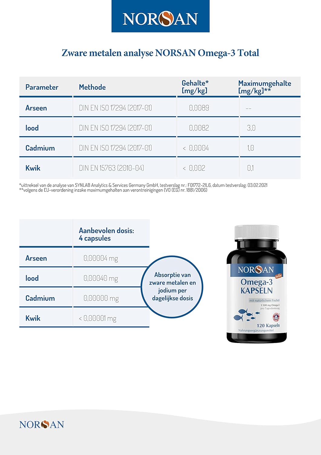 NORSAN | OMEGA-3 CAPSULES | 120 CAPSULES