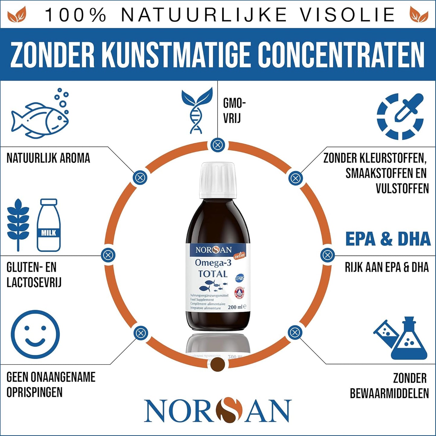 NORSAN | OMEGA-3 TOTAL VISOLIE NATURAL | 200 ML