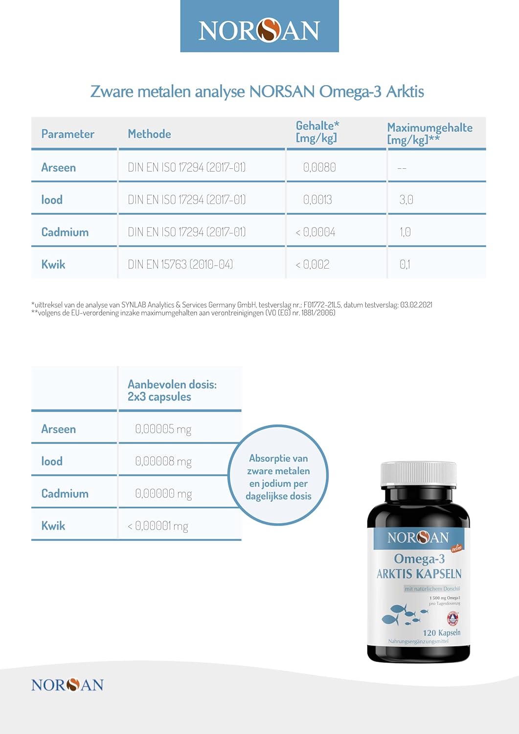 NORSAN | OMEGA-3 ARKTIS CAPSULES | 120 CAPSULES