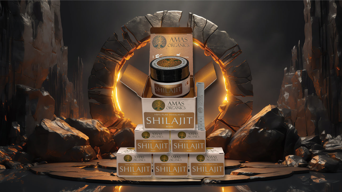 AMAS ORGANICS | 100% PURE HIMALAYAN SHILAJIT RESIN | ORGANIC AND VEGAN