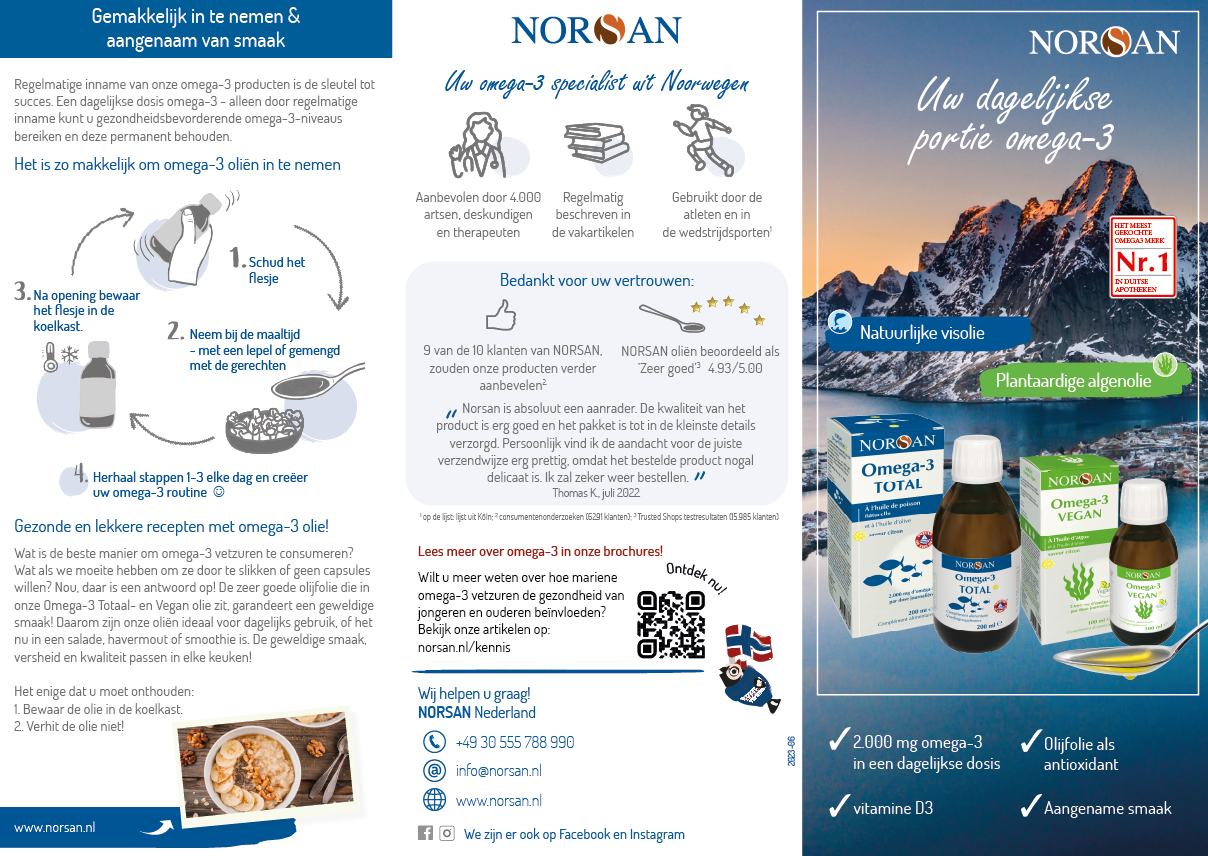 NORSAN | OMEGA-3 VEGAN OLIE | 100 ML