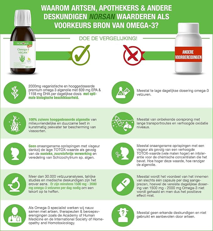 NORSAN | OMEGA-3 VEGAN OLIE | 100 ML
