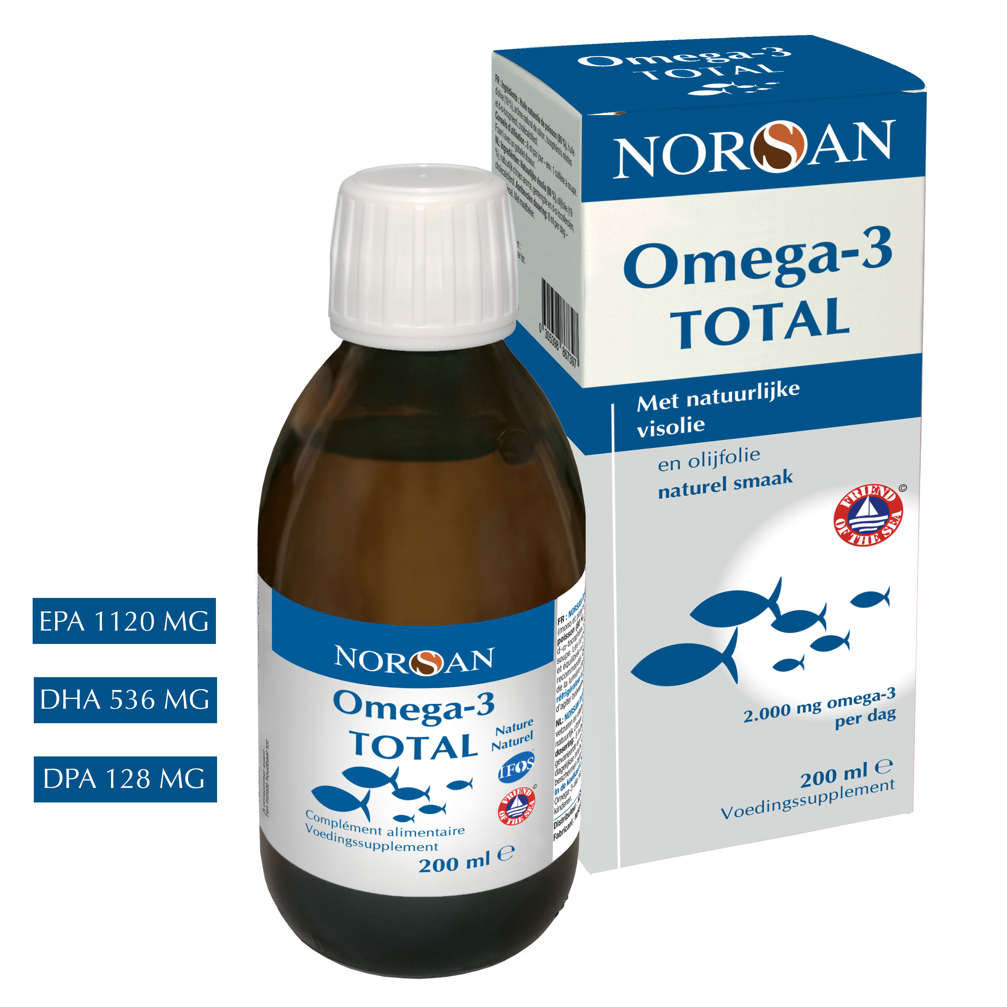 NORSAN | OMEGA-3 TOTAL VISOLIE NATURAL | 200 ML