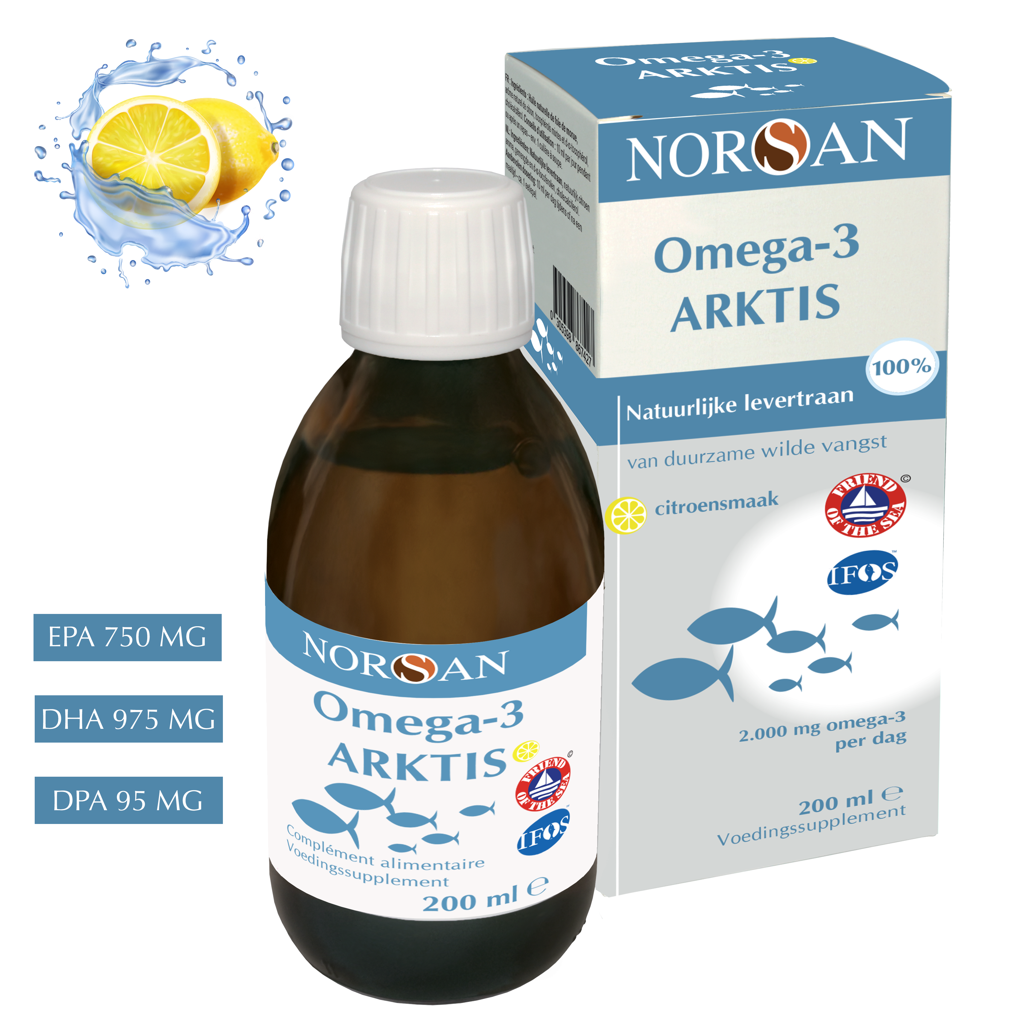 NORSAN | OMEGA-3 ARKTIS NATUURLIJK LEVERTRAAN | 200 ML