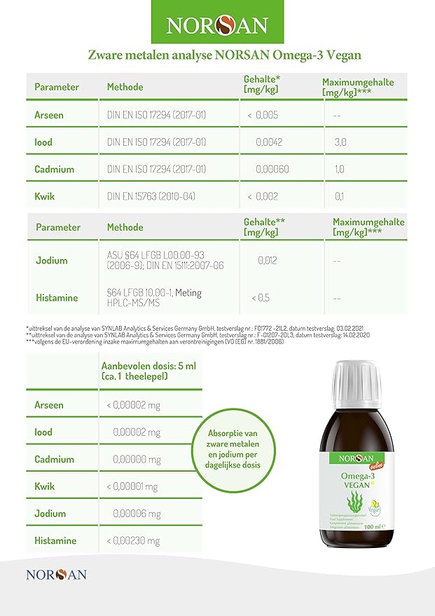 NORSAN | OMEGA-3 VEGAN OLIE | 100 ML