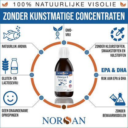 NORSAN | OMEGA-3 TOTAL VISOLIE NATURAL | 200 ML