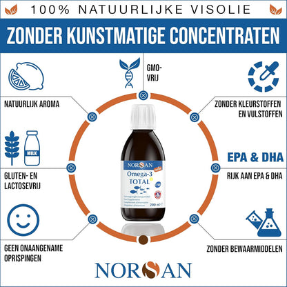 NORSAN | OMEGA-3 TOTAL VISOLIE CITROEN | 200 ML