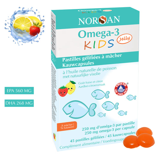 NORSAN | OMEGA-3 KIDS JELLY | 45 KAUWCAPSULES