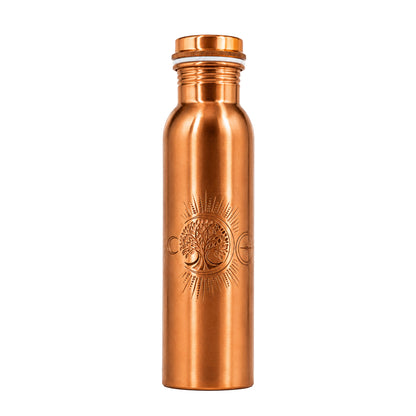 AMAS ORGANICS | 100% PUUR KOPEREN WATERFLES CELESTIALS | PREMIUM QUALITY | HANDGEMAAKT EN UNIEK | 950 ML | 350 G