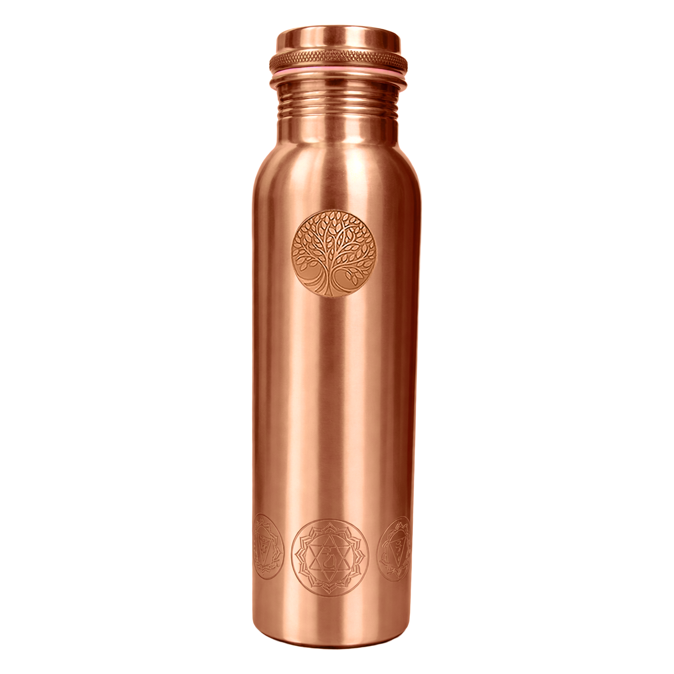 Koperen Waterfles Chakra - 950 ml