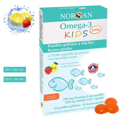 NORSAN | OMEGA-3 KIDS JELLY | 45 KAUWCAPSULES