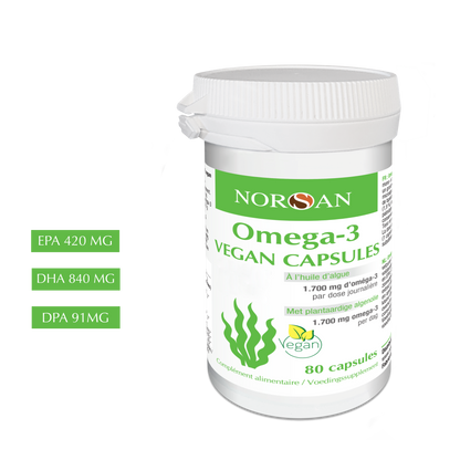 NORSAN | OMEGA-3 VEGAN CAPSULES | 80 CAPSULES