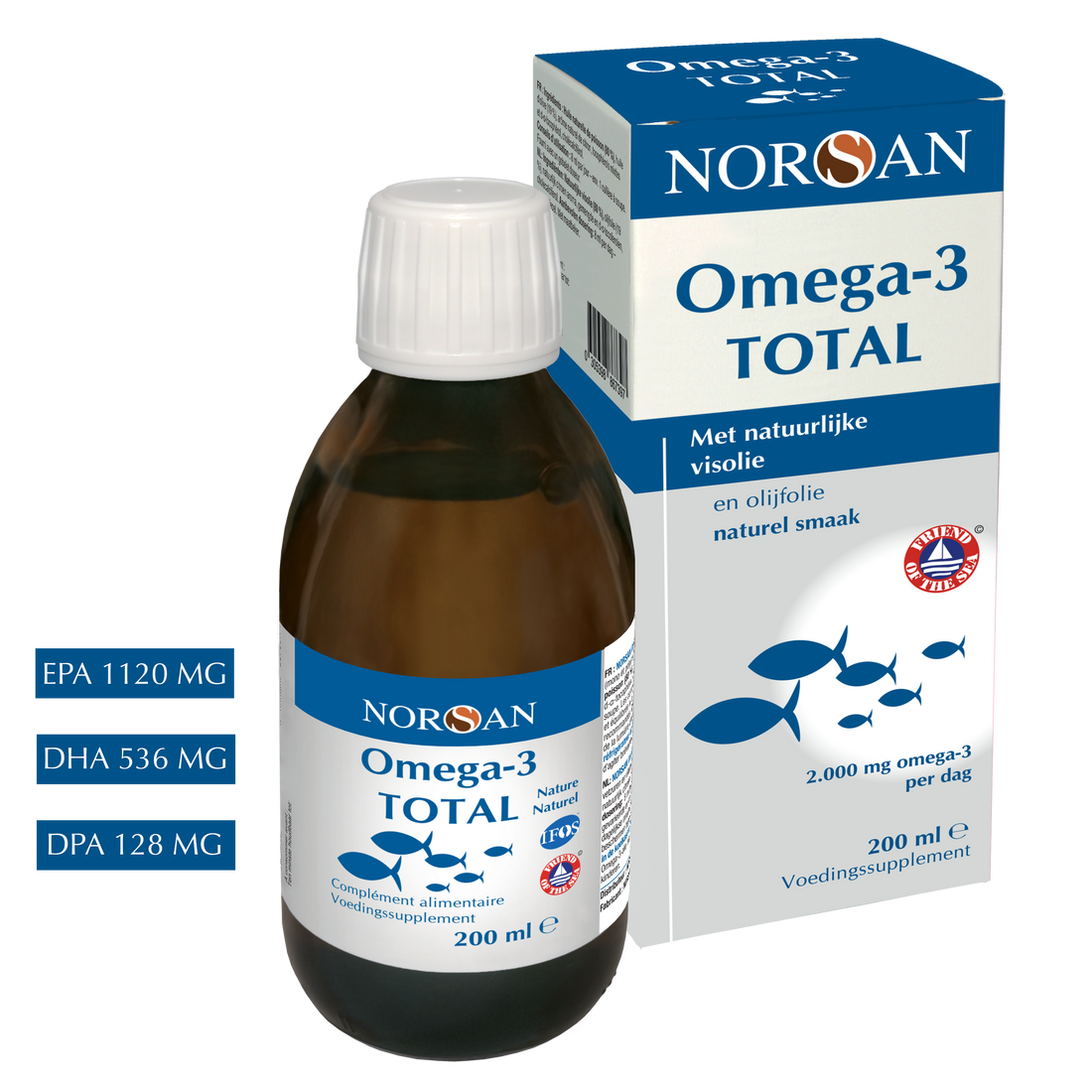 NORSAN | OMEGA-3 TOTAL VISOLIE NATURAL | 200 ML