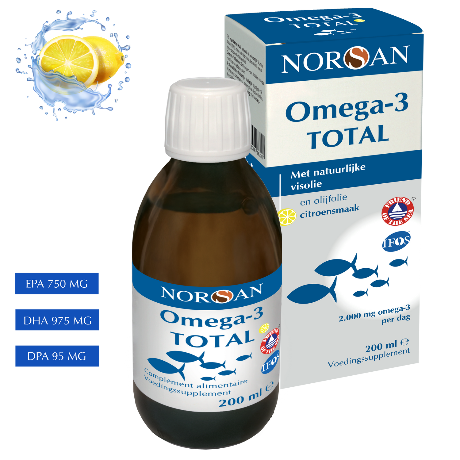 NORSAN | OMEGA-3 TOTAL VISOLIE CITROEN | 200 ML