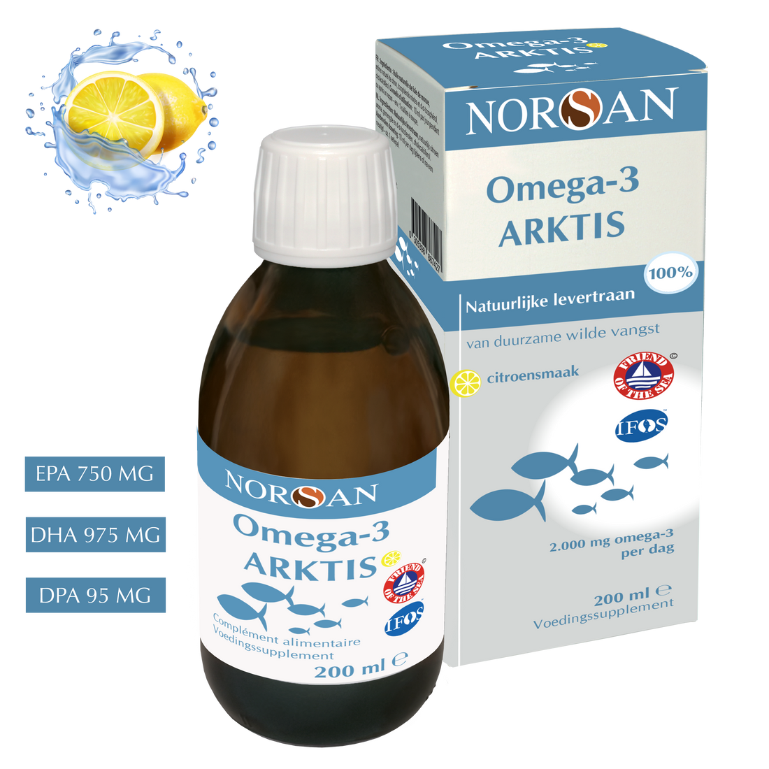 NORSAN | OMEGA-3 ARKTIS NATUURLIJK LEVERTRAAN | 200 ML
