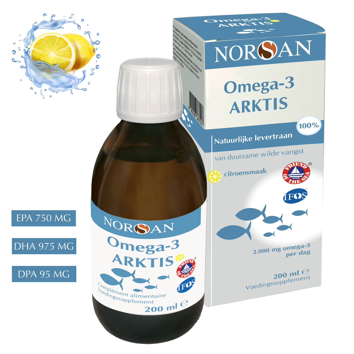 NORSAN | OMEGA-3 ARKTIS NATUURLIJK LEVERTRAAN | 200 ML