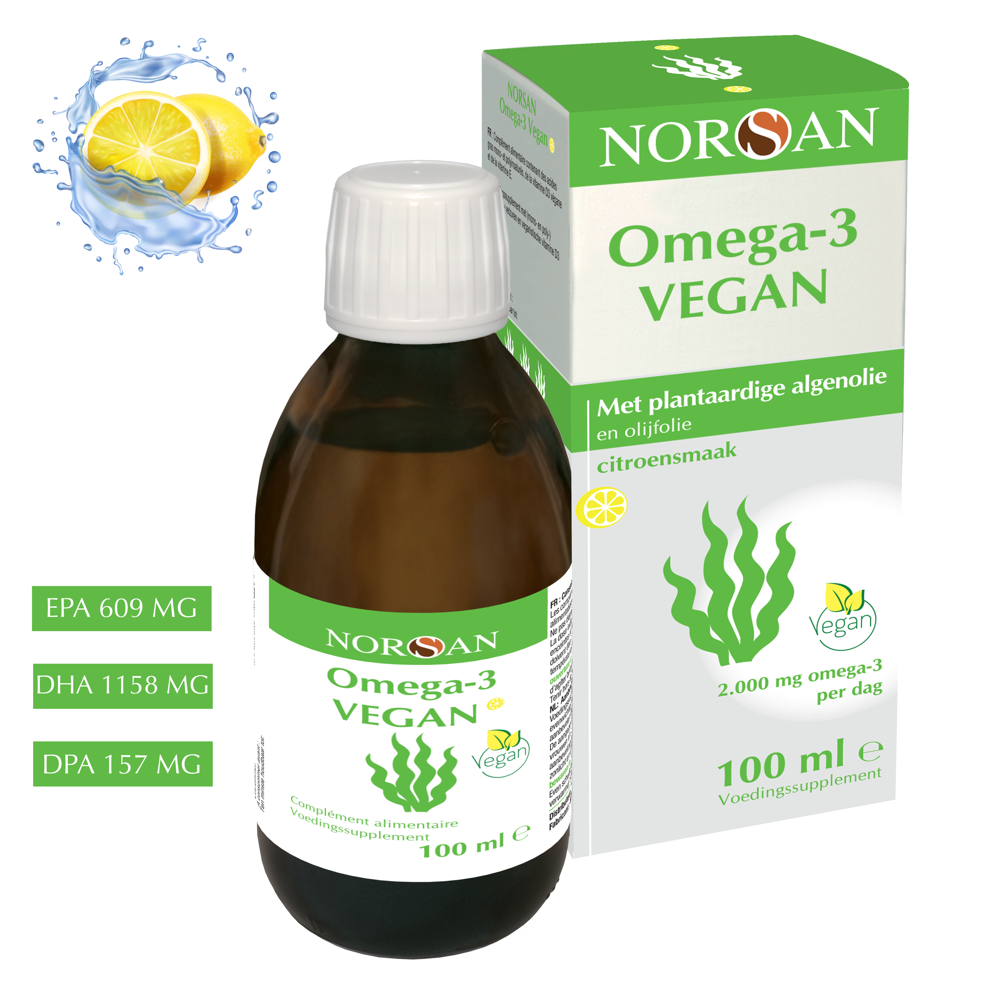 NORSAN | OMEGA-3 VEGAN OLIE | 100 ML