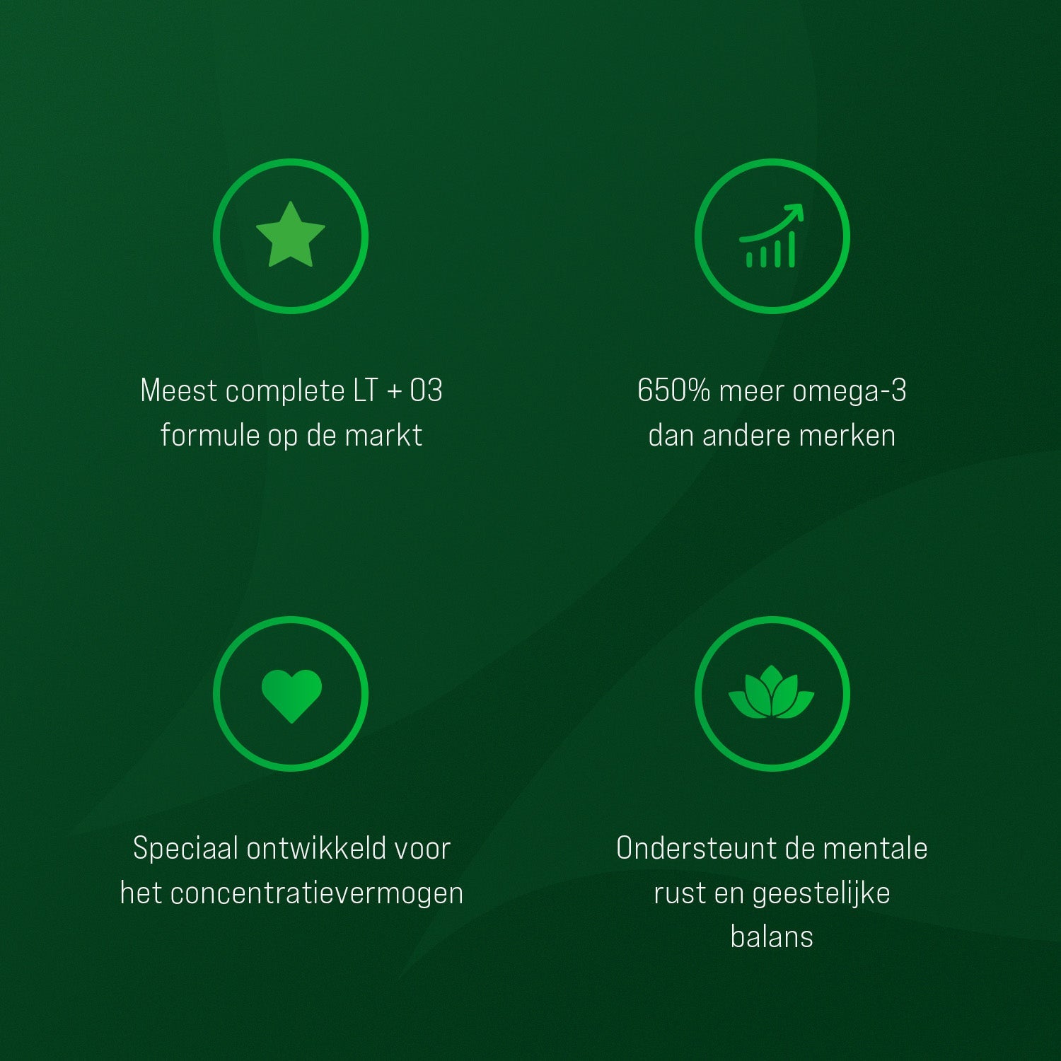 L-theanine, Omega-3 en Glidkruid pakket (LT + O3)