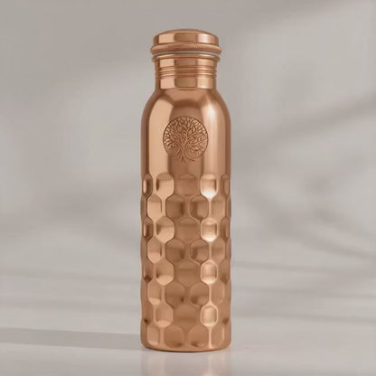 AMAS ORGANICS | 100% PUUR KOPEREN WATERFLES DIAMONDS | PREMIUM QUALITY | HANDGEMAAKT EN UNIEK | 950 ML | 350 G